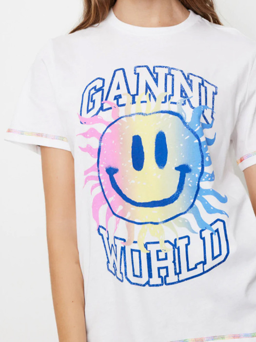 LIGHT JERSEY SMILEY RELAXED T-SHIRT