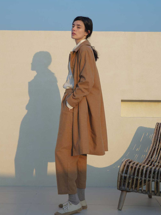 Noble single wool coat