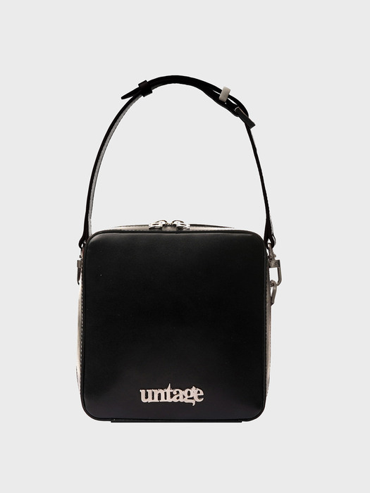 Logo-Plaque Leather Cross-Body Bag[Black(UNISEX)]_UTA-HC02 