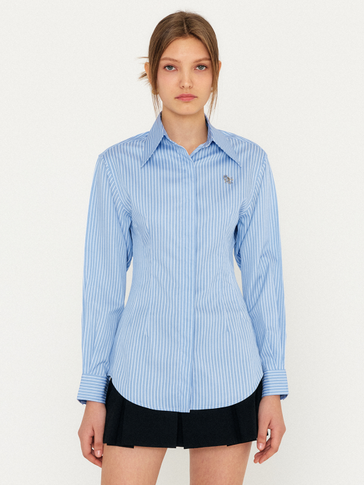 WOMAN 페미닌 클래식 셔츠 [BLUE] / WBC1L03507