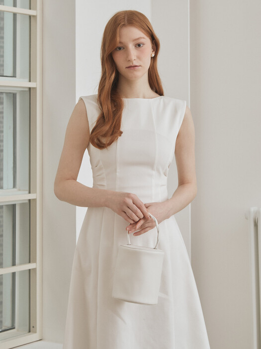 ROSE LINE DRESS - WHITE