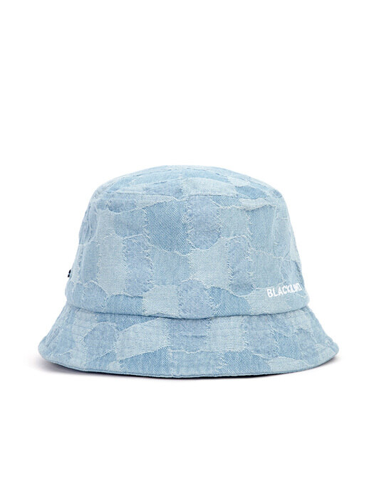 BBD Patchwork Denim Bucket Hat (Light Blue)