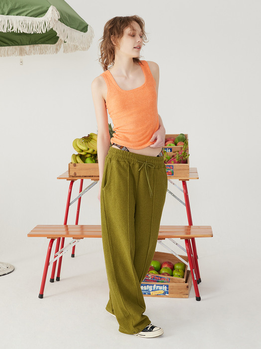 TERRY 2-WAY JOGGER PANTS_Olive