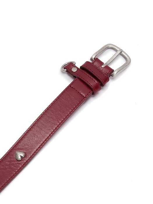 HEART POINT BELT IN RED