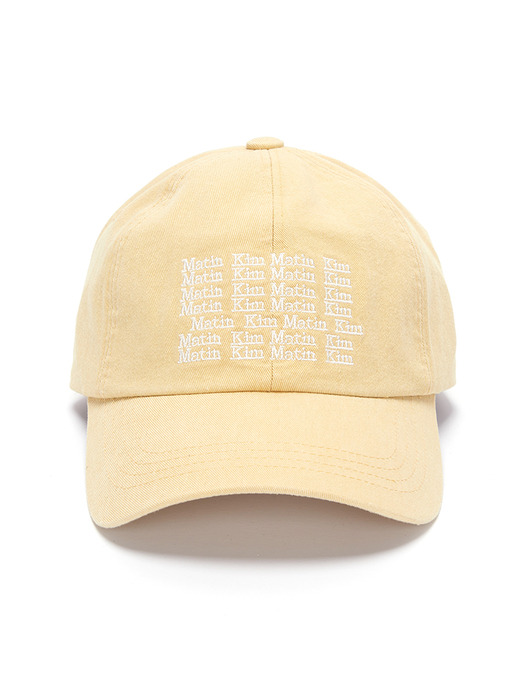 LETTERING BALL CAP IN YELLOW