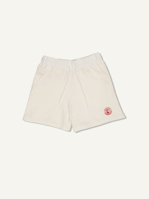 IVORY JOGGER SHORTS