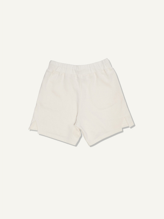 IVORY JOGGER SHORTS