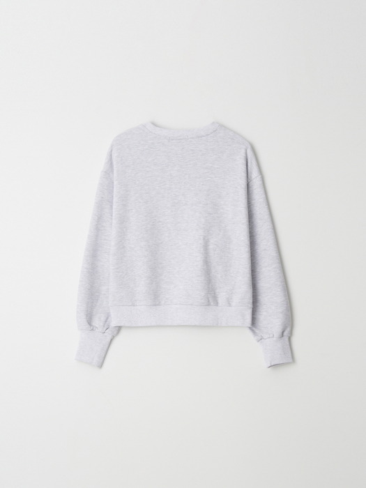 Campus Emblem Sweatshirt - Melange Grey
