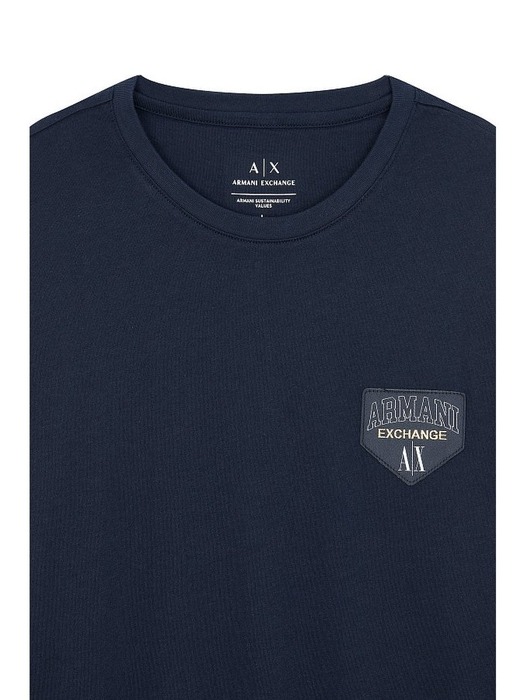 AX 남성 레터링 롱 슬리브 티셔츠(A413330014)