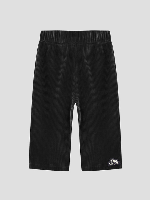 Velour Biker Shorts (BLACK)