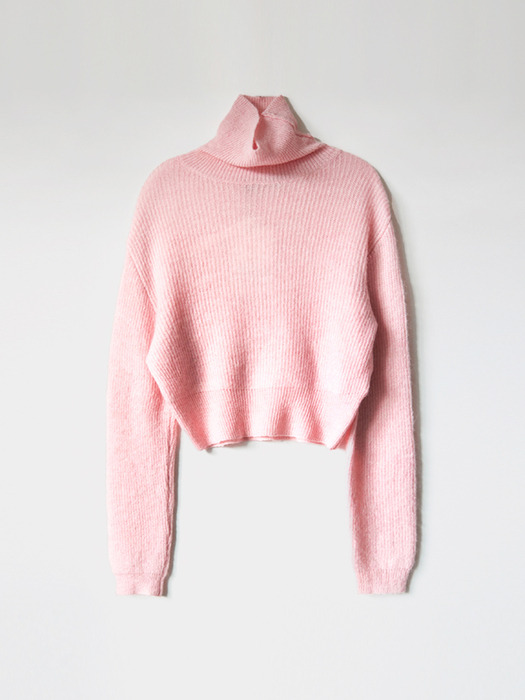 Kid-Mohair Turtle Knit (Pink)