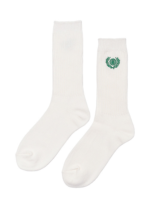 SOCKS MRD LOGO_WHITE GREEN