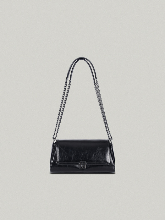 CLASSIC LOGO MINI CHAIN BAG - CRINKLE [2COLOR]