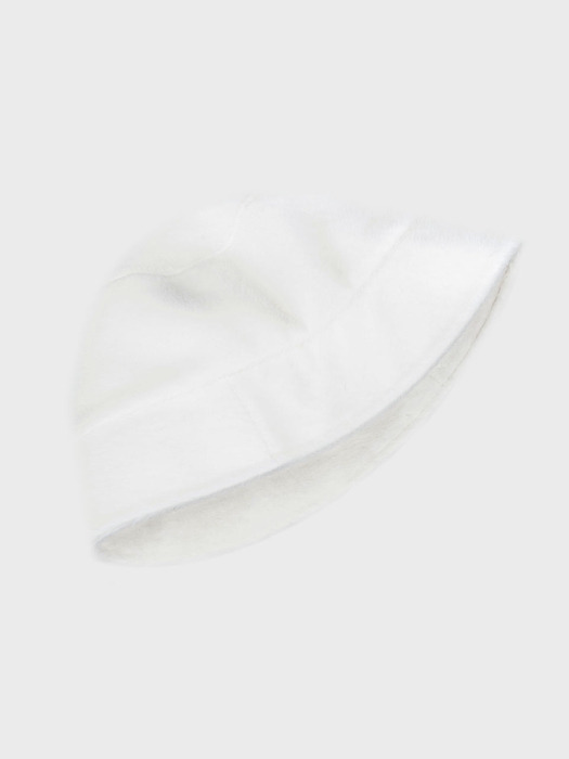 FUR BUCKET HAT_IVORY