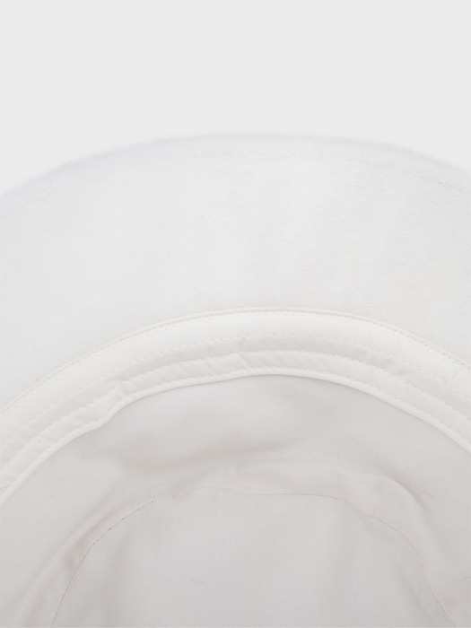 FUR BUCKET HAT_IVORY