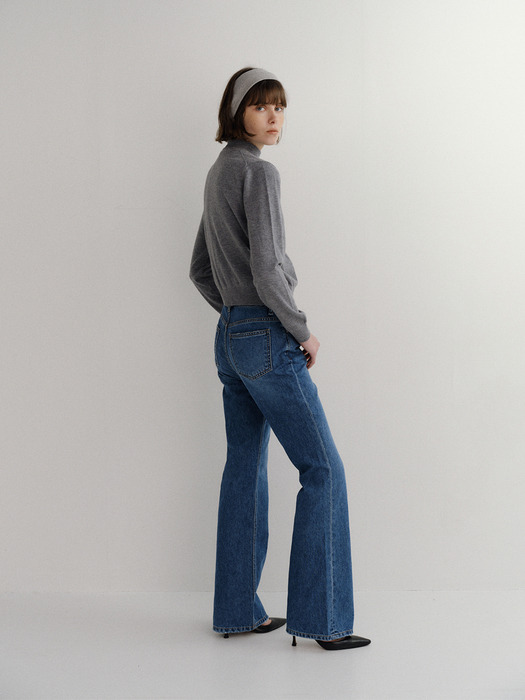 (2nd) Jeans Trapez Fit_M.Blue
