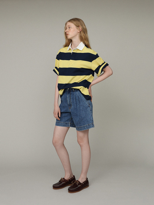 Potter rugby shirt_navy/yellow