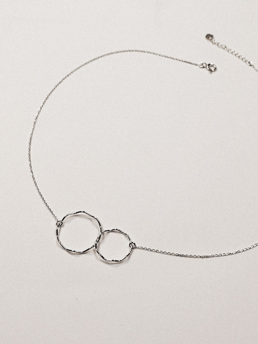 SILVER925 POINT CIRCLE NECKLACE