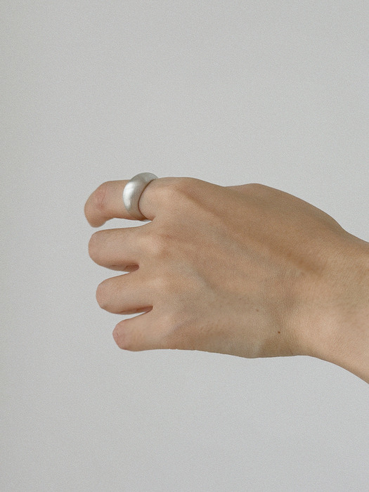 [Silver925] oar Cloud Volume Ring [무광실버]