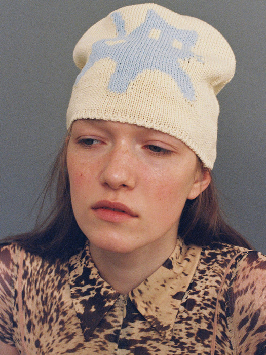 LITTLE CAT KNIT HAT_BUTTER