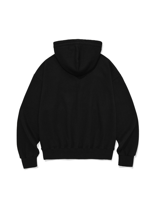 Orion patched hoodie / Black