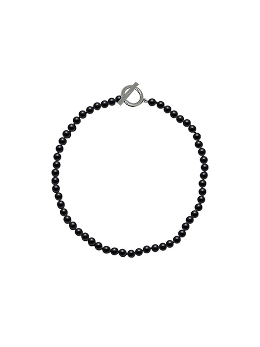 CLASSIC ONYX NECKLACE 6MM