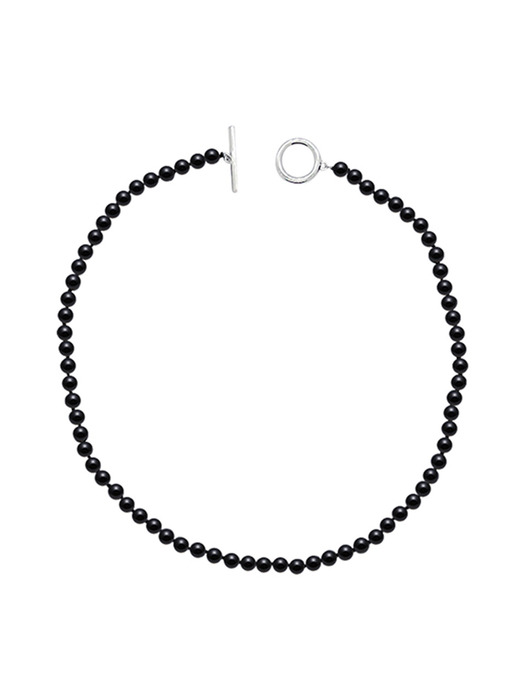 CLASSIC ONYX NECKLACE 6MM