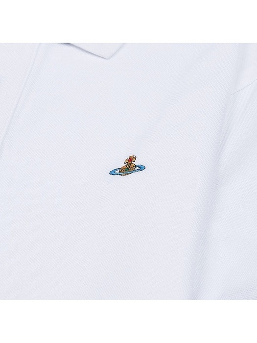 비비안 웨스트우드 남성 ORB 로고 폴로 티셔츠 2H01000I J0009 A401