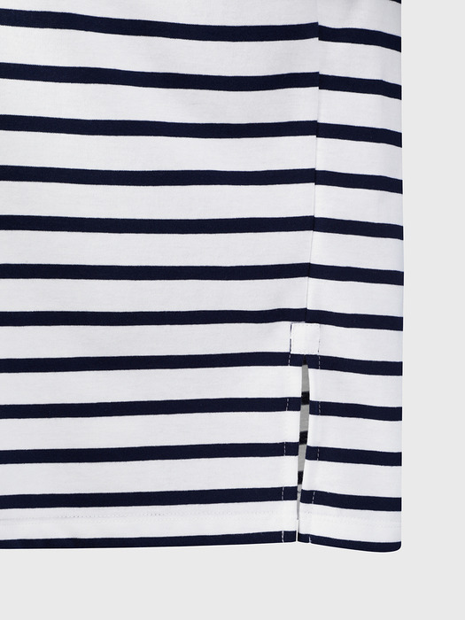 KLASSIC BORDER STRIPE T-SHIRT_DARK NAVY