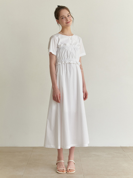 Flavor layered set dress (white)