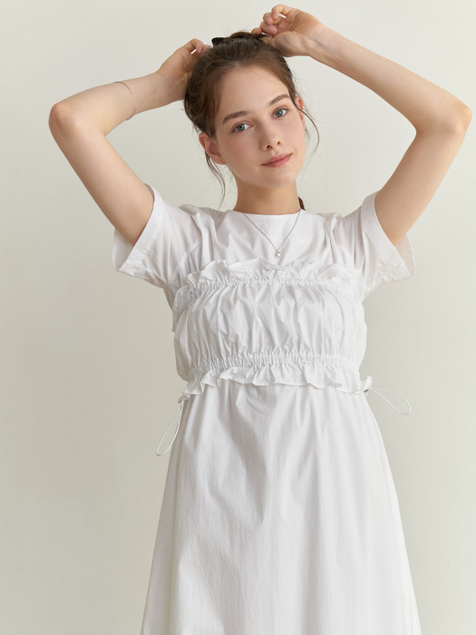 Flavor layered set dress (white)