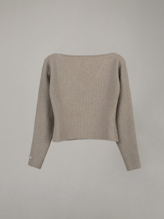 RACCOON VOLUME KNIT_OAT GRAY