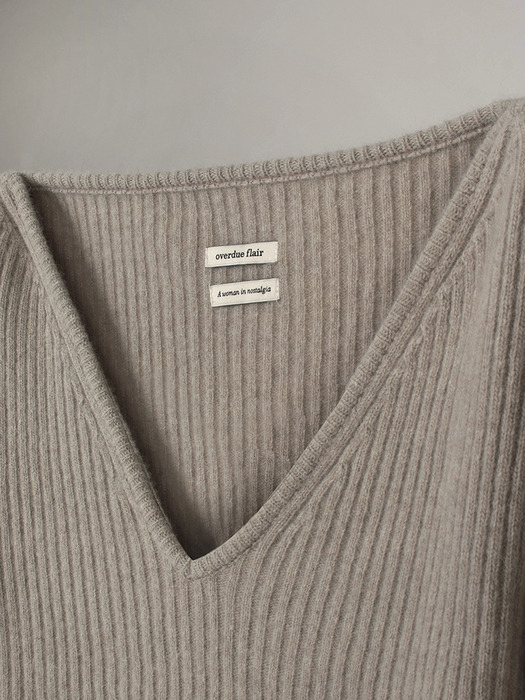 RACCOON VOLUME KNIT_OAT GRAY