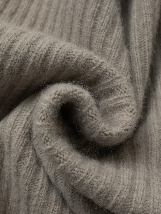 RACCOON VOLUME KNIT_OAT GRAY