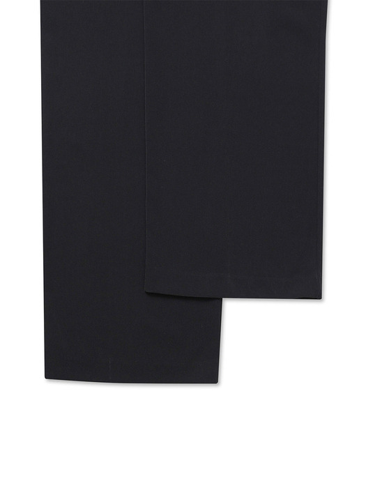 TWO PINTUCK WIDE SLACKS BLACK