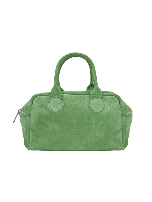 SOFT BOWLING BAG_green tea suede