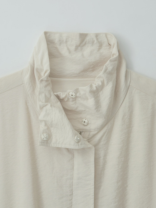 drawstring coat (ivory)