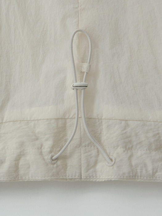 drawstring coat (ivory)