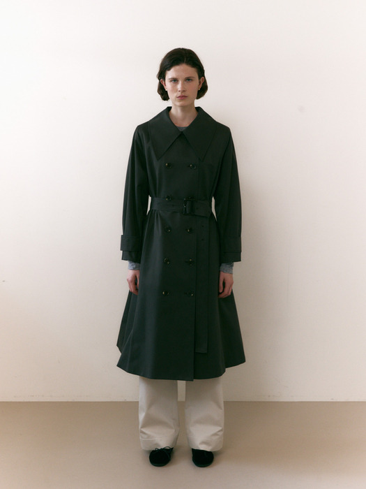 Big Collar Trench Coat_2color