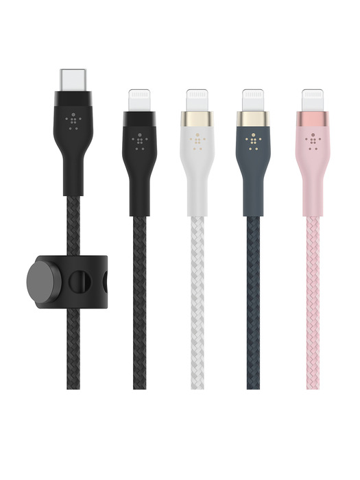 벨킨 프로 플렉스 USB-C to 라이트닝 아이폰 고속 충전 케이블 실리콘 1M CAA011bt1M