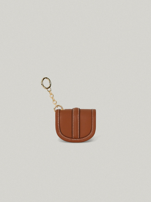 PETIT POCHE CASE [BROWN - STITCH]