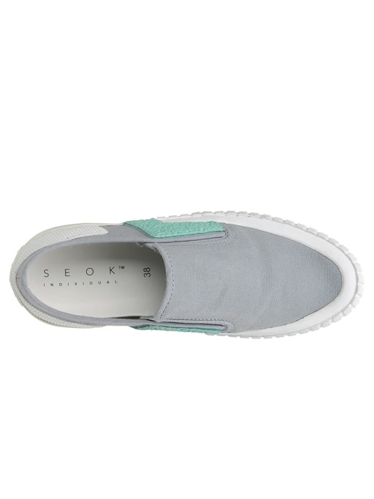 DECON SLIP-ON GREY/TIFFANY BLUE SDUS18L02GT