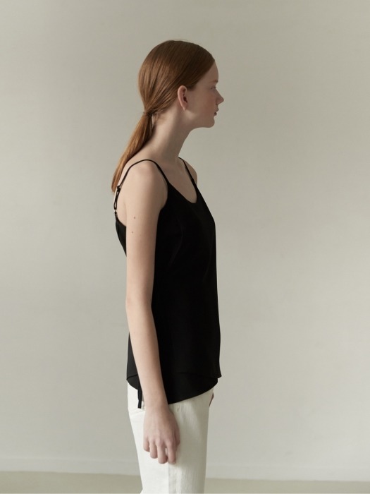 19SN Sleeveless layered blouse [BK]