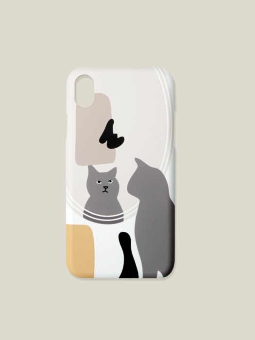 kitty in the mirror phone case - hard case