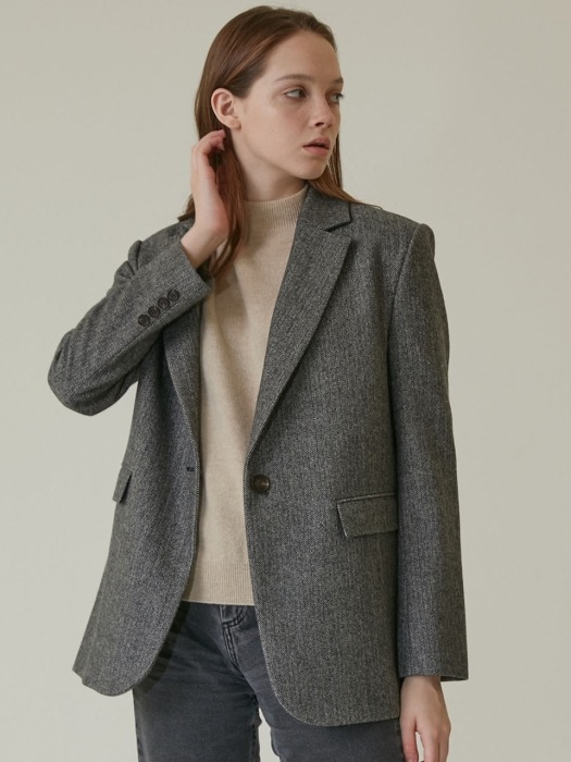  HERRINGBONE SINGLE JACKET