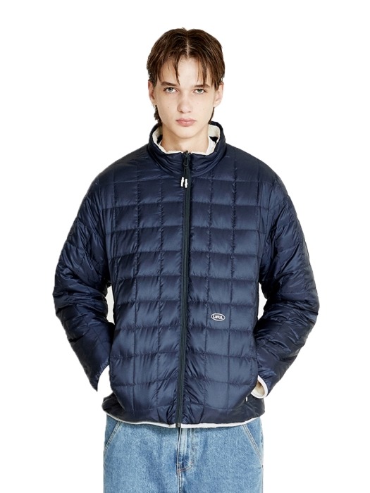 LIFUL x TAION BOA REVERSIBLE DOWN JACKET navy/ivory