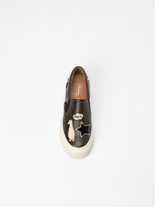 Hilo Slip-on Sneakers in Khaki