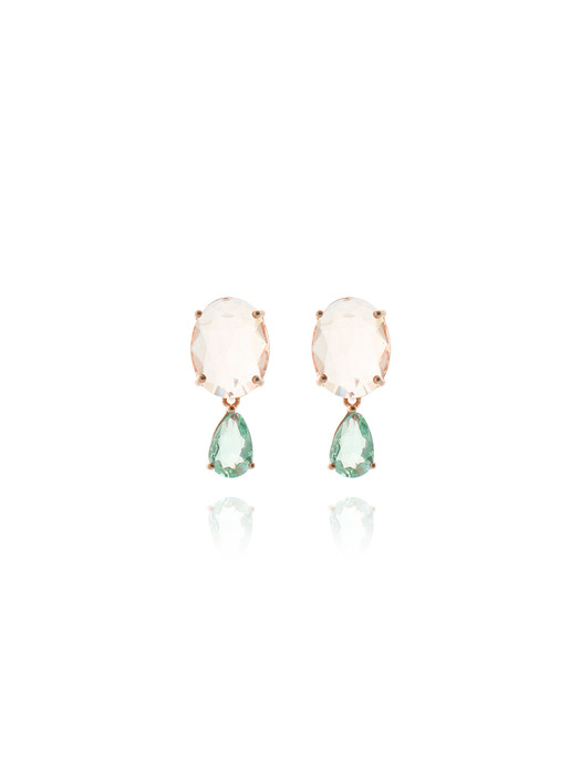 Champagne Quartz ``drop`` Earrings