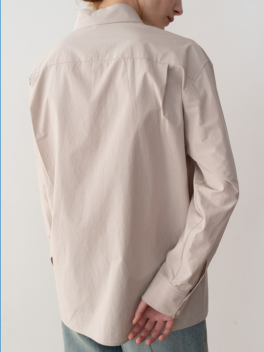 PATCH-POCKET SHIRT (TAUPE)