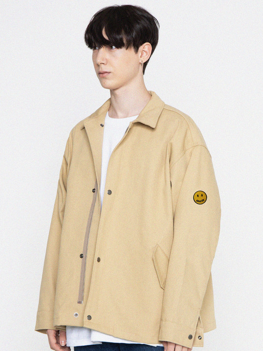 [UNISEX]도트스마일 자수 자켓_3color